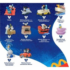 Complete set of disney McDonald’s toys train
